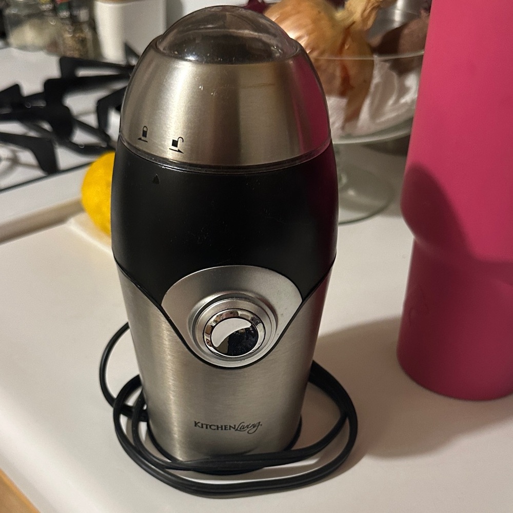 KitchenAid Black and Silver Coffee Grinder